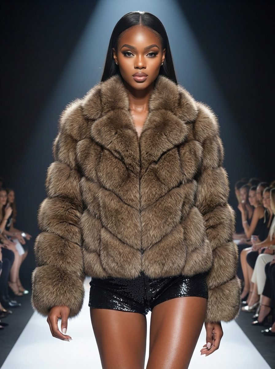Sierra- Leather & Fox Fur Jacket