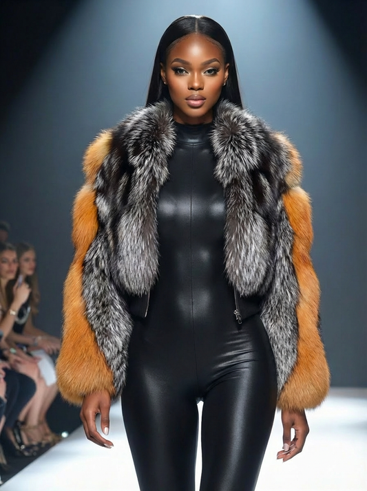 Vonne- Multi Color Genuine Fox Fur